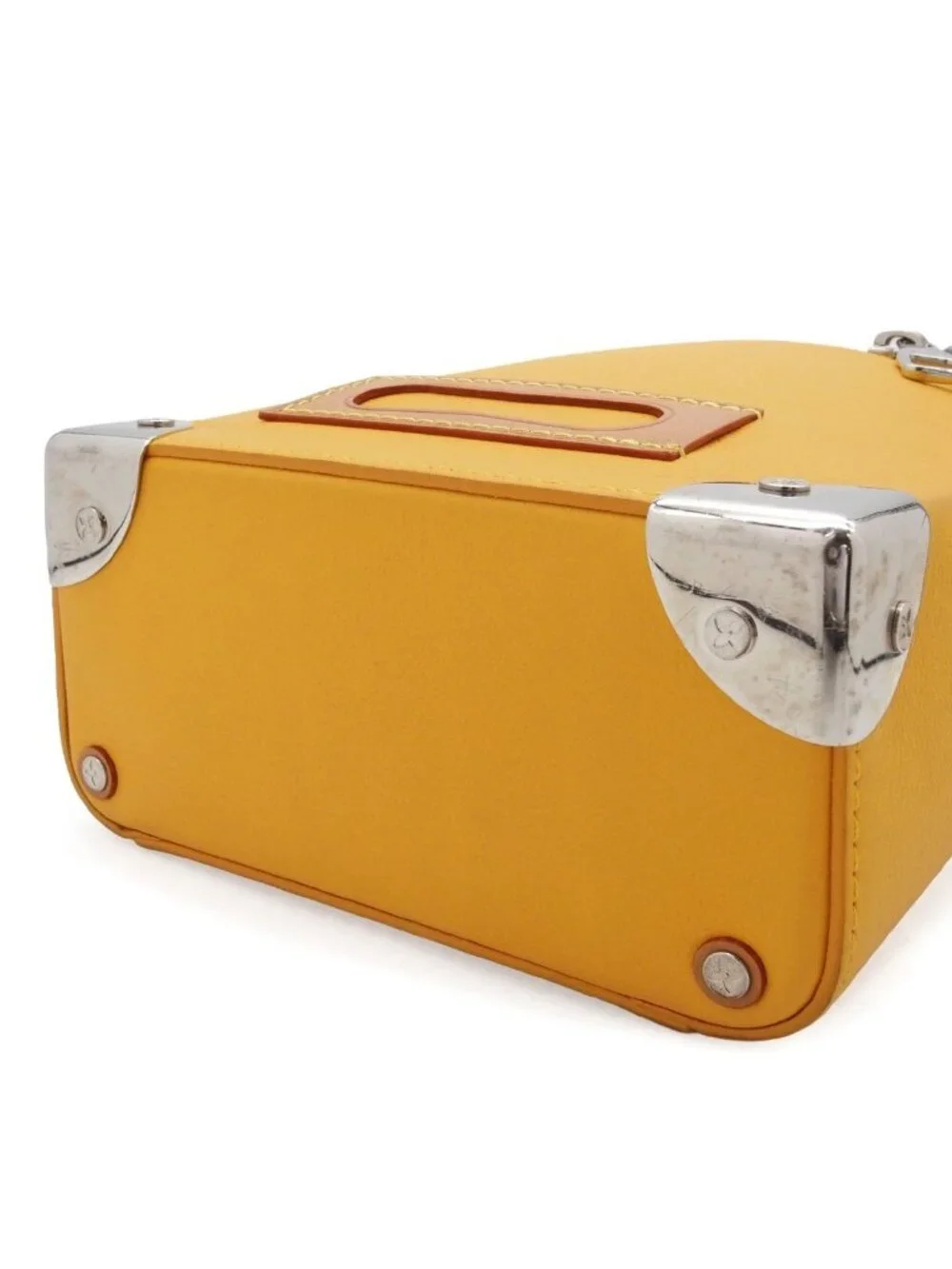 Louis Vuitton Vertical Box Trunk Saffron Leather 2-Way